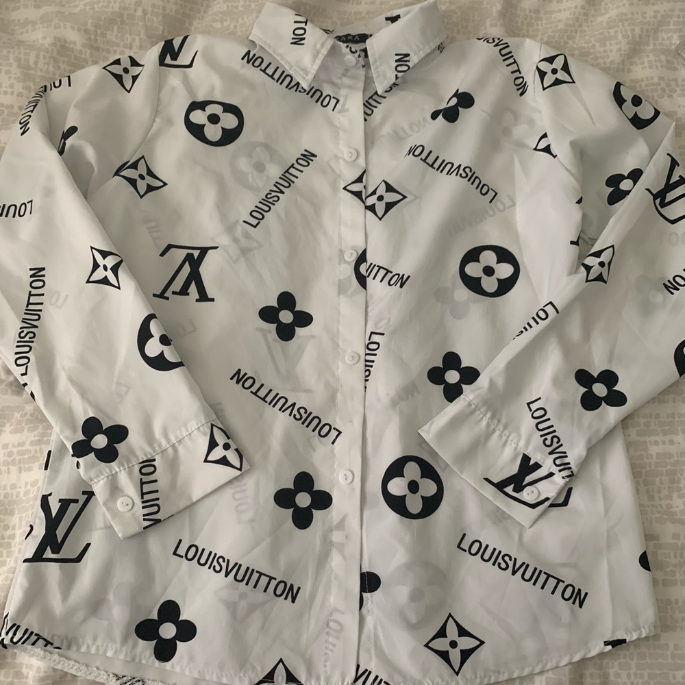 Louis Vuitton Print Zara Button Up